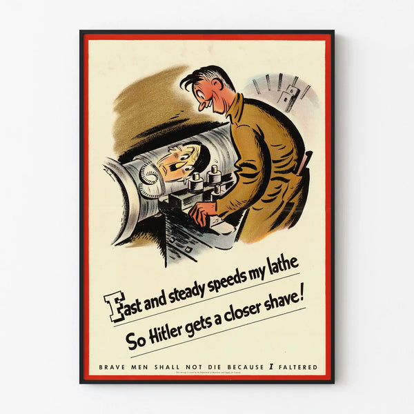 Vintage industrial propaganda poster - Original wall decoration