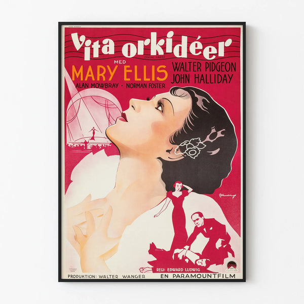 Vintage Film Poster Fatal Lady - Retro Cinema Wall Decoration
