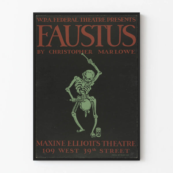 Theatre Poster Faustus by Christopher Marlowe