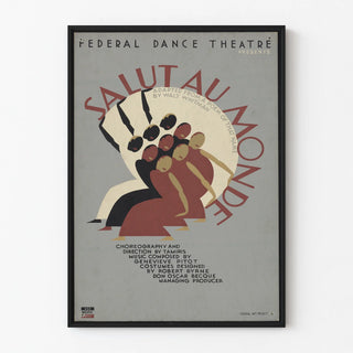 Vintage Poster Federal Dance Theatre Greetings to the World