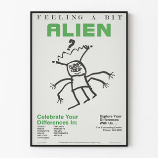 Poster 'Feeling a Bit Alien' to Celebrate Personal Differences