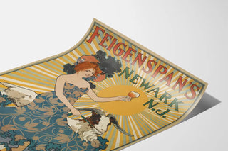 Vintage poster Feigenspan's Bock Beer Newark