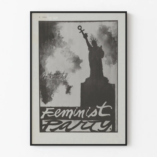 Feminist Art Poster Statue of Liberty - Feminist Party