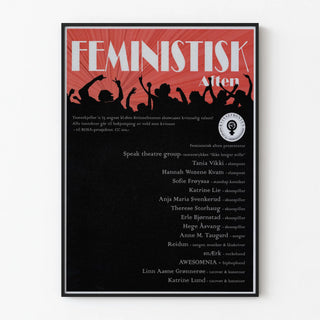 Decorative Poster Feminist Evening - Feminist Thematic Poster