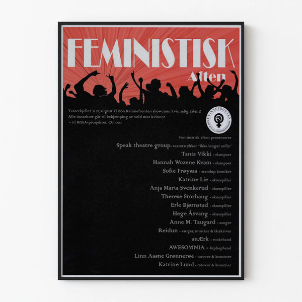 Decorative Poster Feminist Evening - Feminist Thematic Poster