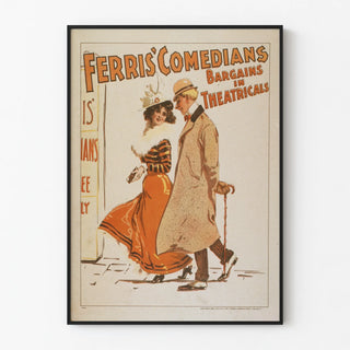 Vintage poster Ferris' Comedians Bargains in Theatricals