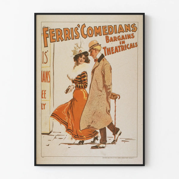 Vintage poster Ferris' Comedians Bargains in Theatricals