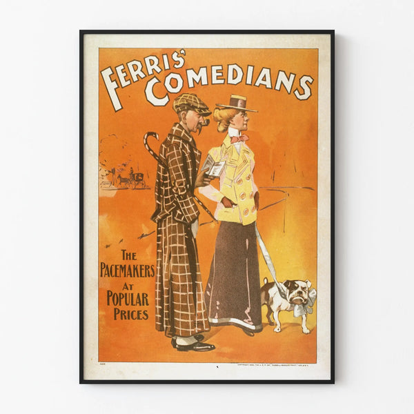 Vintage poster of Ferris' Comedians - The Pacemakers at Popular Prices