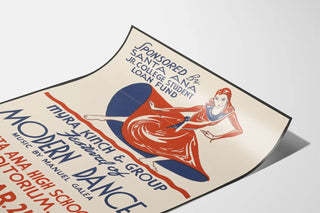 Poster for the Modern Dance Festival in Santa Ana