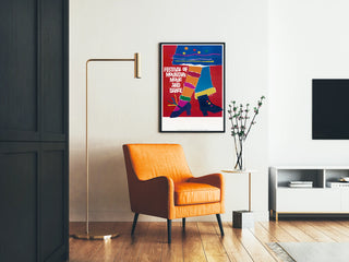 Colorful Wall Decoration Poster for the Mountain Music and Dance Festival