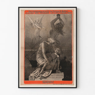 Vintage Poster Parisian Celebration for the Victims of Cholera 1884