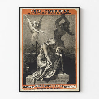 Vintage Poster Parisian Festival for Cholera Victims