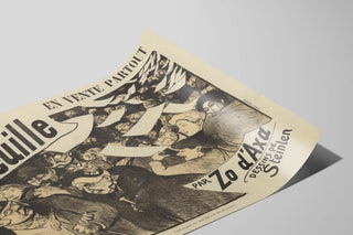 Vintage Poster La Feuille by Zo d'Axa and Steinlen — artwork view
