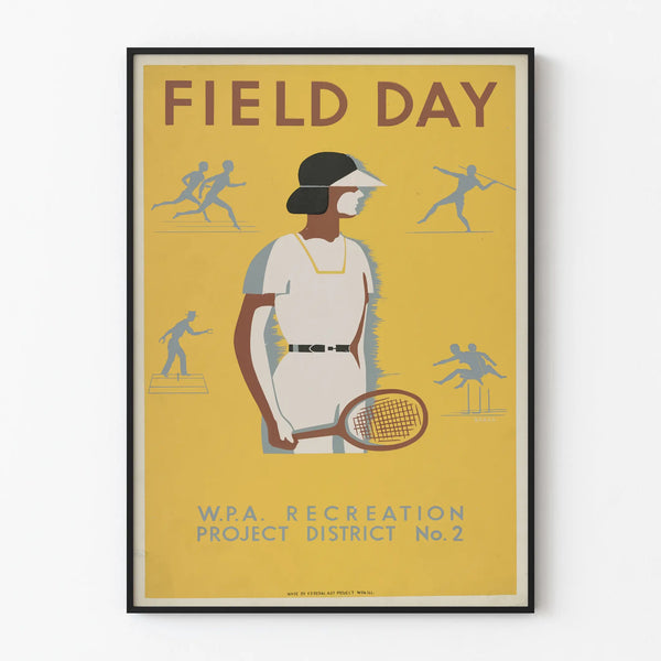 Vintage Poster Field Day - WPA District No. 2 Recreation Project