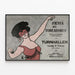 Vintage Poster Fiesta of the Bullfighters Spain Carnival — framed artwork on a wall