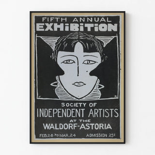 Vintage Poster for the Exhibition of the Society of Independent Artists