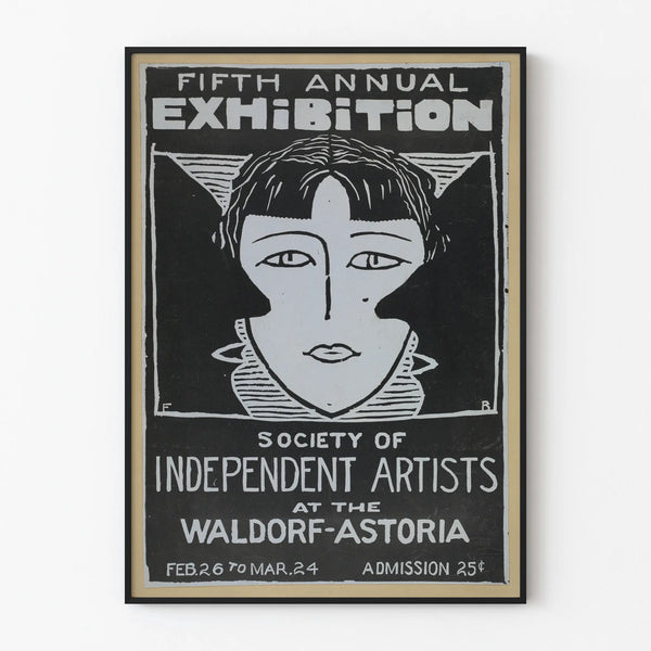 Vintage Poster for the Exhibition of the Society of Independent Artists
