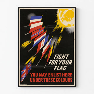 Wall Decoration Poster Fight For Your Flag