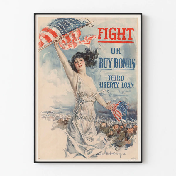 Vintage American propaganda poster for the Third Liberty Loan