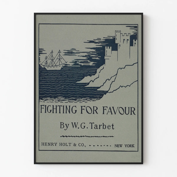 Vintage Poster Fighting For Favour - Marine and Castle Decor