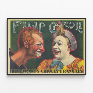 Vintage Poster Filip Cairoli - The Great French Circuses — framed artwork on a wall