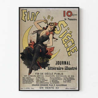 Vintage End of Century Poster - Illustrated Literary Journal