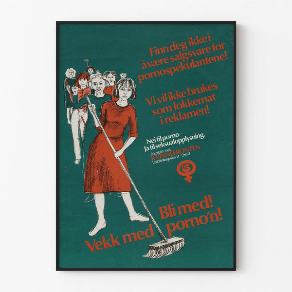 Feminist campaign poster against pornography - Engaged wall decoration