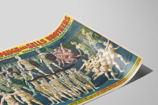 Vintage Poster of the Octavians Troupe from La Scala Theatre in Milan — artwork view