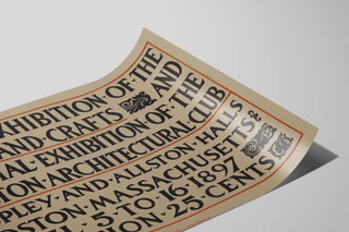 Vintage Poster First Arts & Crafts Exhibition Boston 1897 — artwork view