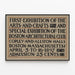 Vintage Poster First Arts & Crafts Exhibition Boston 1897 — framed artwork on a wall