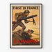 Vintage U.S. Marines Poster First In France