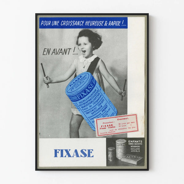 Vintage Fixase Poster for Retro Wall Decoration