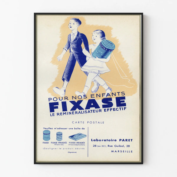 Vintage Poster Fixase - Remineralizer for Children