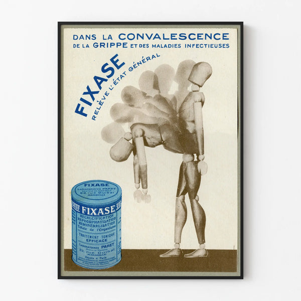 Vintage Poster Fixase – Convalescence and Tonic Against the Flu