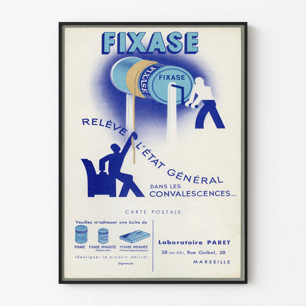 Vintage Fixase Poster - Retro Wall Decoration Advertising Poster