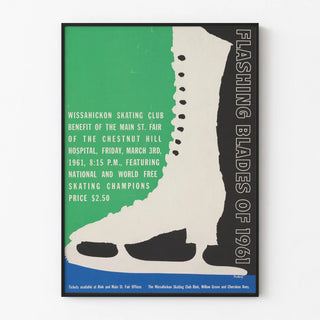 Vintage Poster of Figure Skating Flashing Blades of 1961
