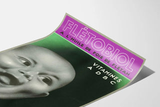 Vintage Poster Flétobiol Vitamins A, D, B, C
