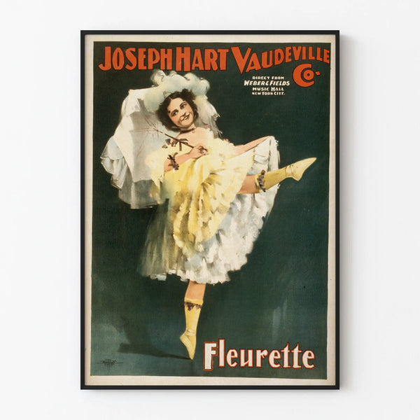 Vintage Poster Fleurette Joseph Hart Vaudeville