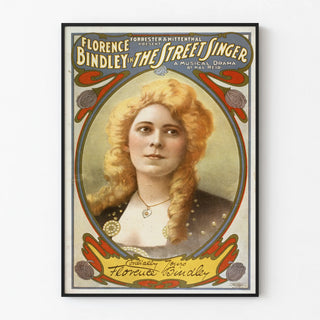 Vintage poster Florence Bindley The Street Singer