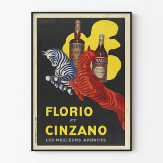 Vintage poster Florio and Cinzano - The finest aperitifs