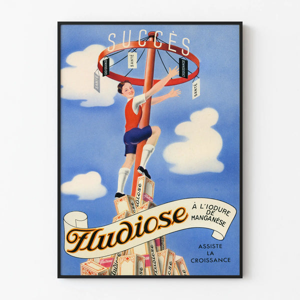 Vintage poster Fluodiose - Retro wall decoration Health and Growth