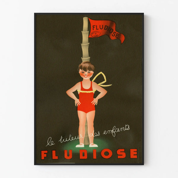 Vintage Fludiose Poster for Children's Wall Decoration