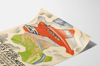Vintage Poster Basel Airfield Grand Air Meeting 1925