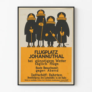Johannisthal Airfield Poster - Vintage Aeronautical Poster