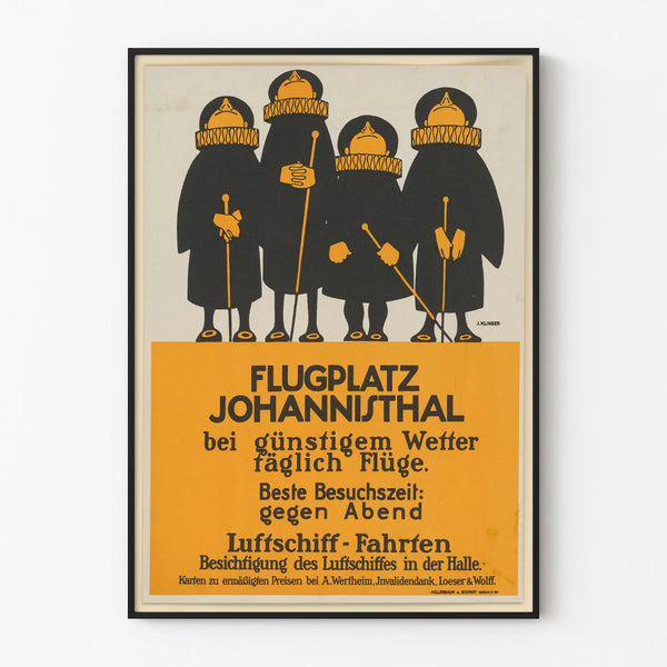 Johannisthal Airfield Poster - Vintage Aeronautical Poster