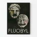 Vintage Poster of Theatrical Masks Fluobyl