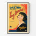 Vintage poster Fog Bound with elegant female portrait