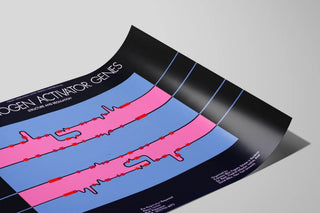 Scientific poster on the genes activating plasminogen — artwork view