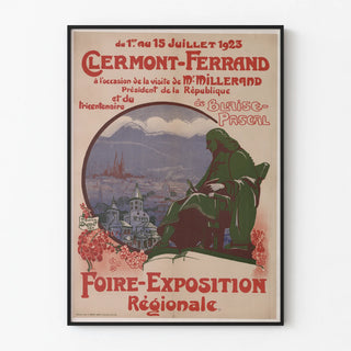 Vintage Poster for the Regional Fair and Exhibition of Clermont-Ferrand 1923