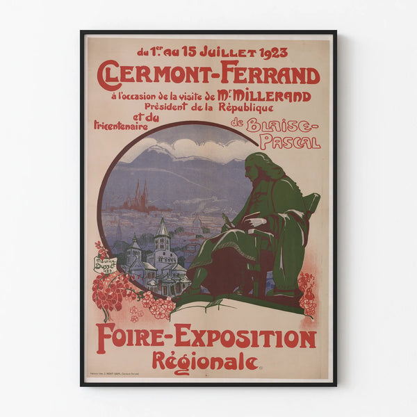Vintage Poster for the Regional Fair and Exhibition of Clermont-Ferrand 1923